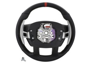 Ford F-150 Steering Wheel Kit - Ford Racing - Raptor Style - Black with Red Sightline - `15-`18 Ford F-150 Steering Wheel Kit - Ford Racing - Raptor Style - Black with Red Sightline - `15-`18